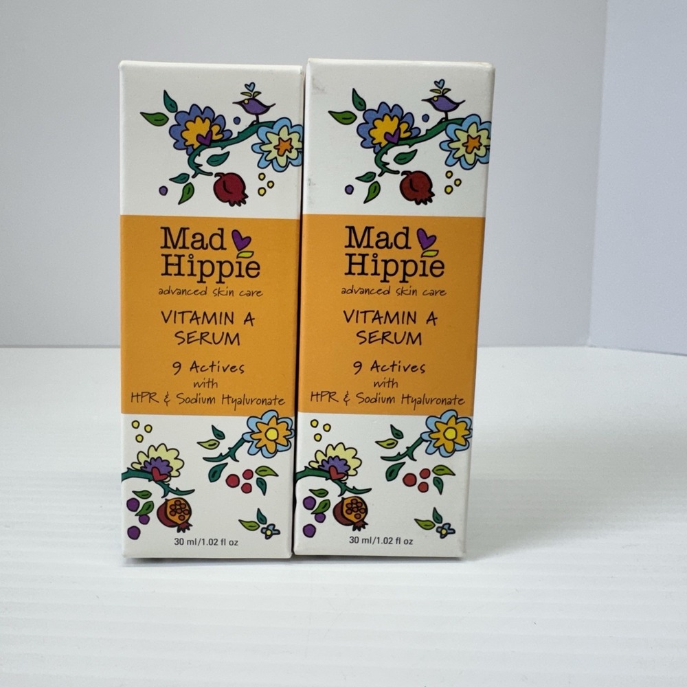 Mad Hippie Vitamin A Serum 1.02 fl oz 30 ml, 9 Actives, HPR & Sodium Hyaluronate